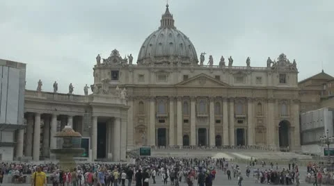 Vatican, Saint Peter Square Rome, Italy Video stock 12352753