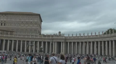Vatican, Saint Peter Square Rome, Italy Video stock 12352828