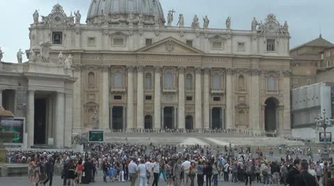 Vatican, Saint Peter Square Rome, Italy Vídeos de archivo 12352866