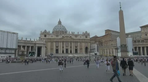 Vatican, Saint Peter Square Rome, Italy Video stock 12352899
