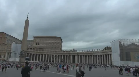 Vatican, Saint Peter Square Rome, Italy Vídeos de archivo 12352932