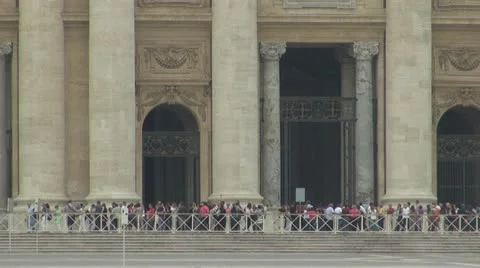 Vatican, Saint Peter Square Rome, Italy Video stock 12357725