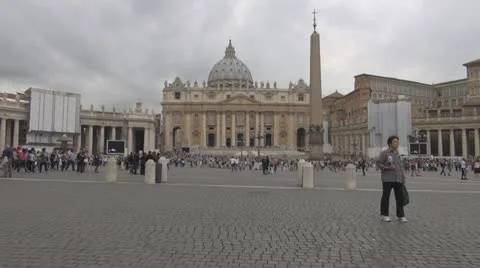 Vatican, Saint Peter Square Rome, Italy Video stock 12389503