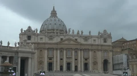 Vatican, Saint Peter Square Rome, Italy Video stock 12389526
