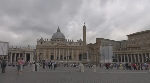 Vatican, Saint Peter Square Rome, Italy Vídeos de archivo 12430953