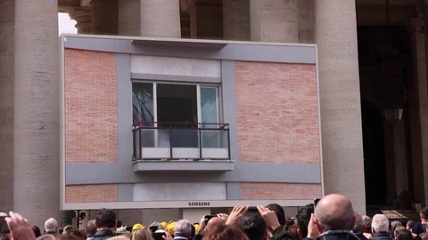 Vatican share emotion of Pope's first pu... | Stock Video | Pond5