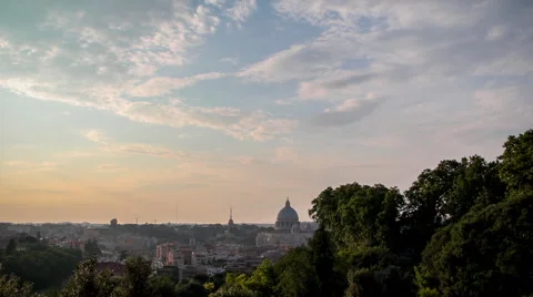 Vatican sunrise timelapse Vídeos de archivo 45008777