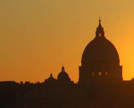 Vatican at sunset Stock Footage 63664