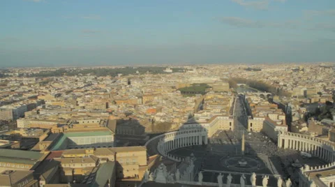 Vaticane St. Peter's Square From High Video stock 62781431