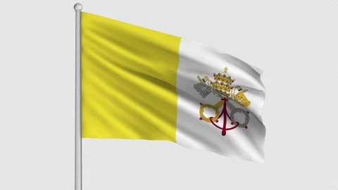 Vatikan Flag Stock Footage 208957307