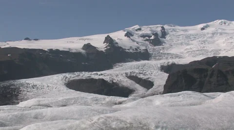 Vatnajokull glacier Stock Footage 35934368
