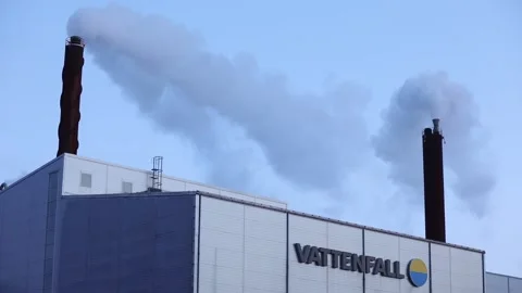 Vattenfall district heating Stock Footage 147944619