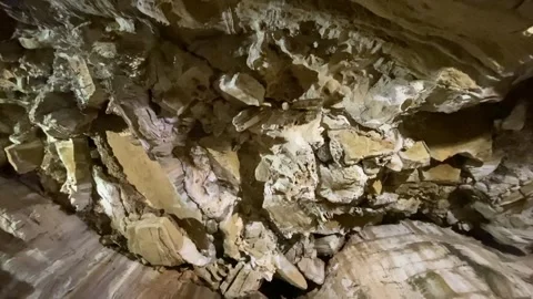 Vault of the Bramabiau chasm in the Cévennes Stock Footage 345360019