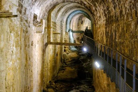 Vault of the cerezuelo river of cazorla Stock Photos