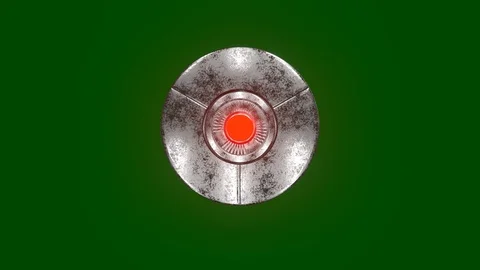 Vault close animation, a 3D rendering, isolated on green Stock Footage 116411520