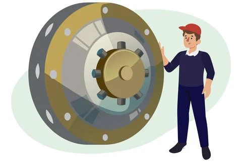 Vault Concept Illustration Ilustración de archivo