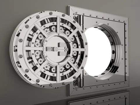 Vault door. 3D Stock Illustration