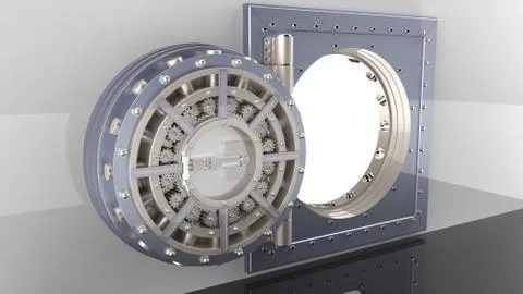 Vault door. 3D Stock Illustration