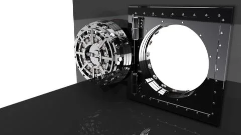 Vault door. 3D render Stock Illustration