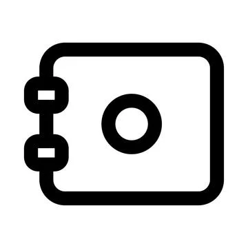 Vault icon. Editable line icon. Professional and modern outline icon vector.. Stock Illustration