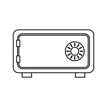 Vault icon vector Stock Illustration
