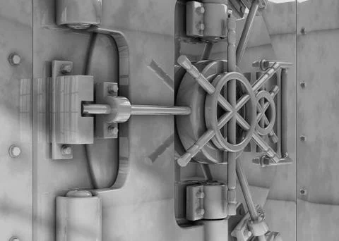 Vault locked Ilustración de archivo