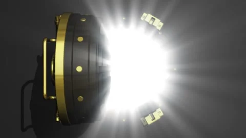 Vault Openning in a 3D animation Stock Footage 249614934