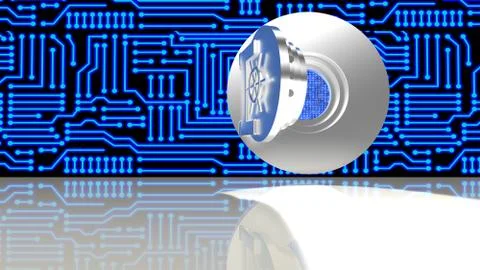 Vault to secret code Stock Illustration