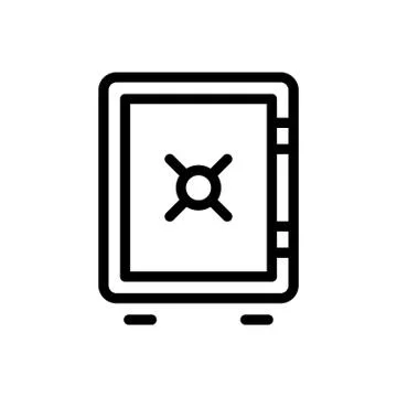 Vault thin line icon Ilustración de archivo