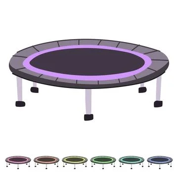 Vault trampoline jumping vector cartoon graphic Ilustración de archivo
