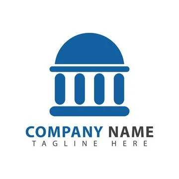 Vaulted building logo Stock Illustration