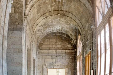 Vaulted ceiling in the old Palace. Stock Photos