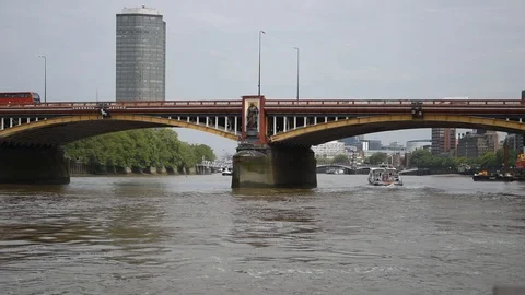 Vauxhall Bridge Stock Footage 90380987