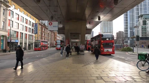 Vauxhall Bus Station Stock Footage 265905430