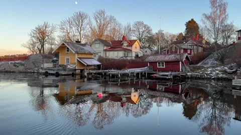Vaxholm view Vídeo Stock 329283066