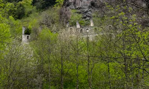 Vazelon Abandoned Monastery Turkey Stock Photos