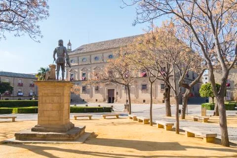 Vazquez Molina Square, Ubeda, Spain Stock Photos