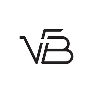 Vb initial letter vector logo icon Stock Illustration