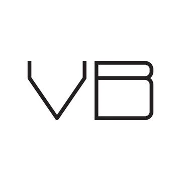 Vb initial letter vector logo icon Stock Illustration