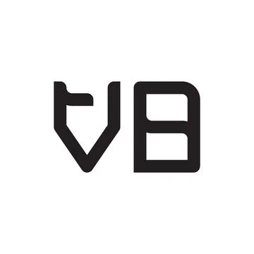 Vb initial letter vector logo icon Stock Illustration