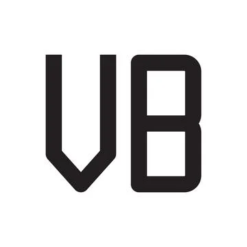 Vb initial letter vector logo icon Stock Illustration