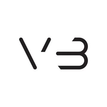 Vb initial letter vector logo icon Stock Illustration