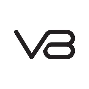 Vb initial letter vector logo Stock Illustration