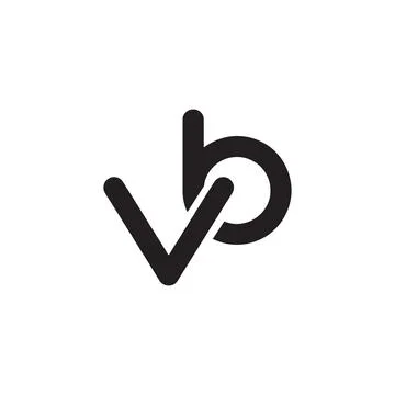 Vb initial letter vector logo Stock Illustration