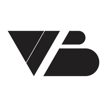 Vb initial letter vector logo Stock Illustration