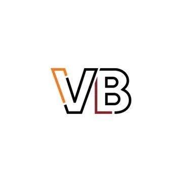 VB Letter logo icon design template elements Stock Illustration