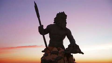 VB sunrise for King Neptune Stock Footage 46699546