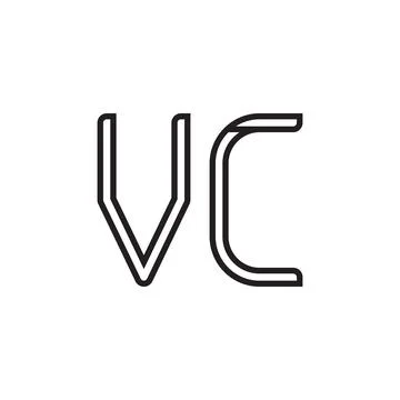 Vc initial letter vector logo icon Stock Illustration