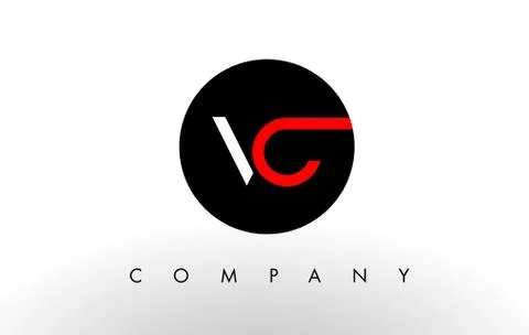 VC Logo.  Letter Design Vector. Stock Illustration