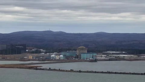 V.C. Summer Nuclear Station considered for AI data center Stock Footage 303359085